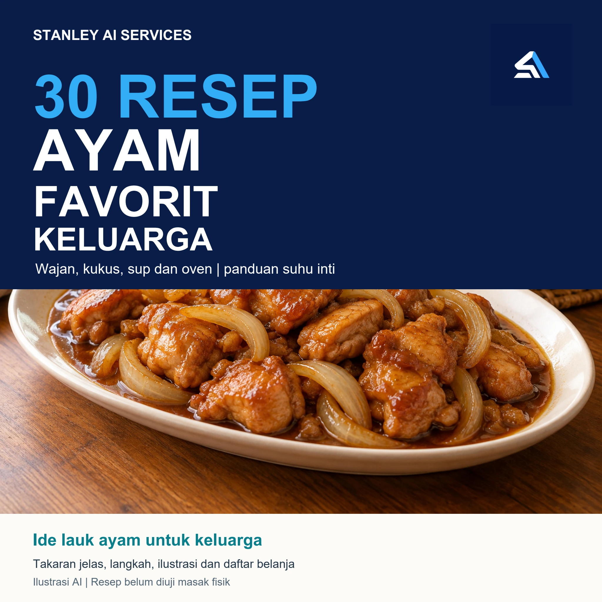 Cover 30 Resep Ayam Favorit Keluarga