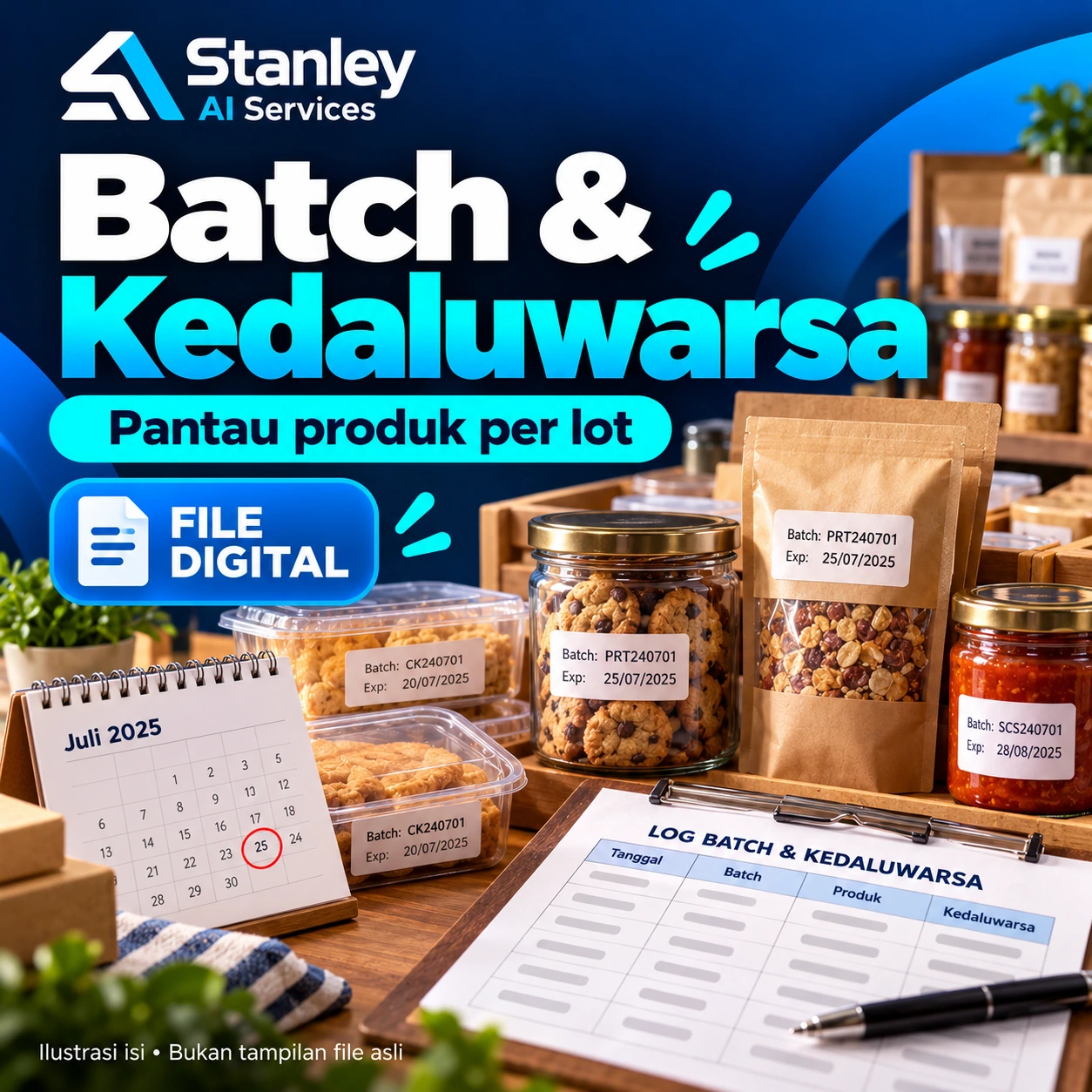 Cover Batch & Kedaluwarsa — Pantau Produk per Lot