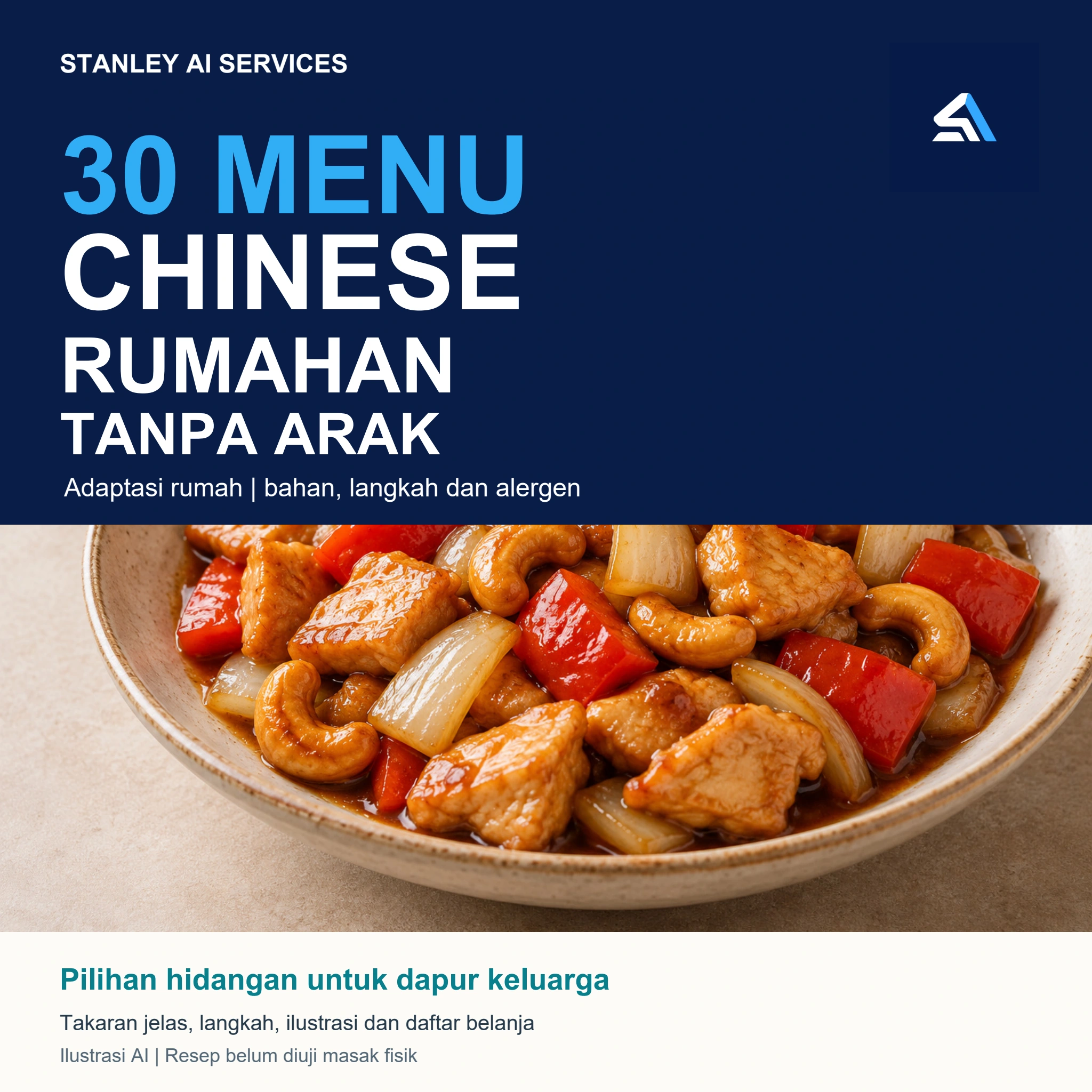 Cover 30 Menu Chinese Rumahan Tanpa Arak