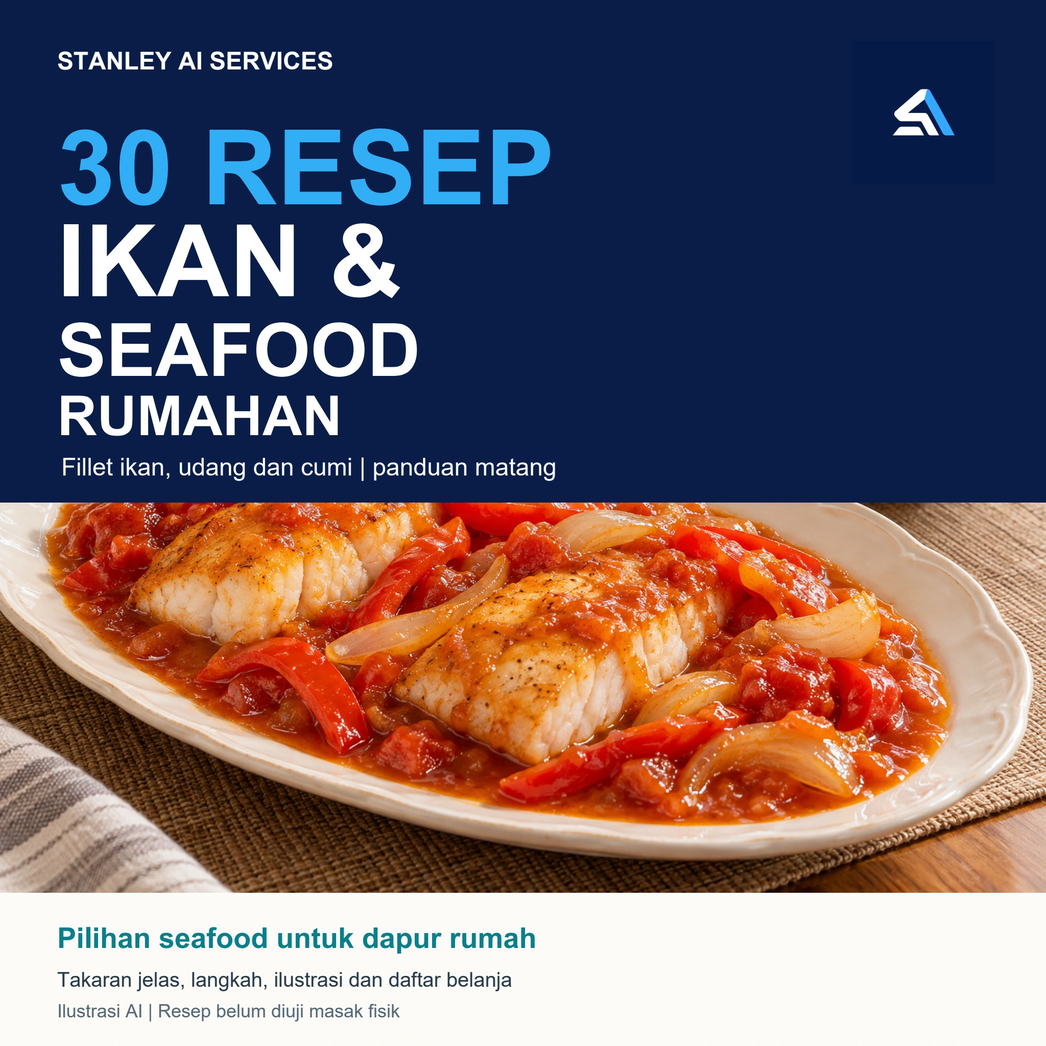 Cover 30 Resep Ikan dan Seafood Rumahan