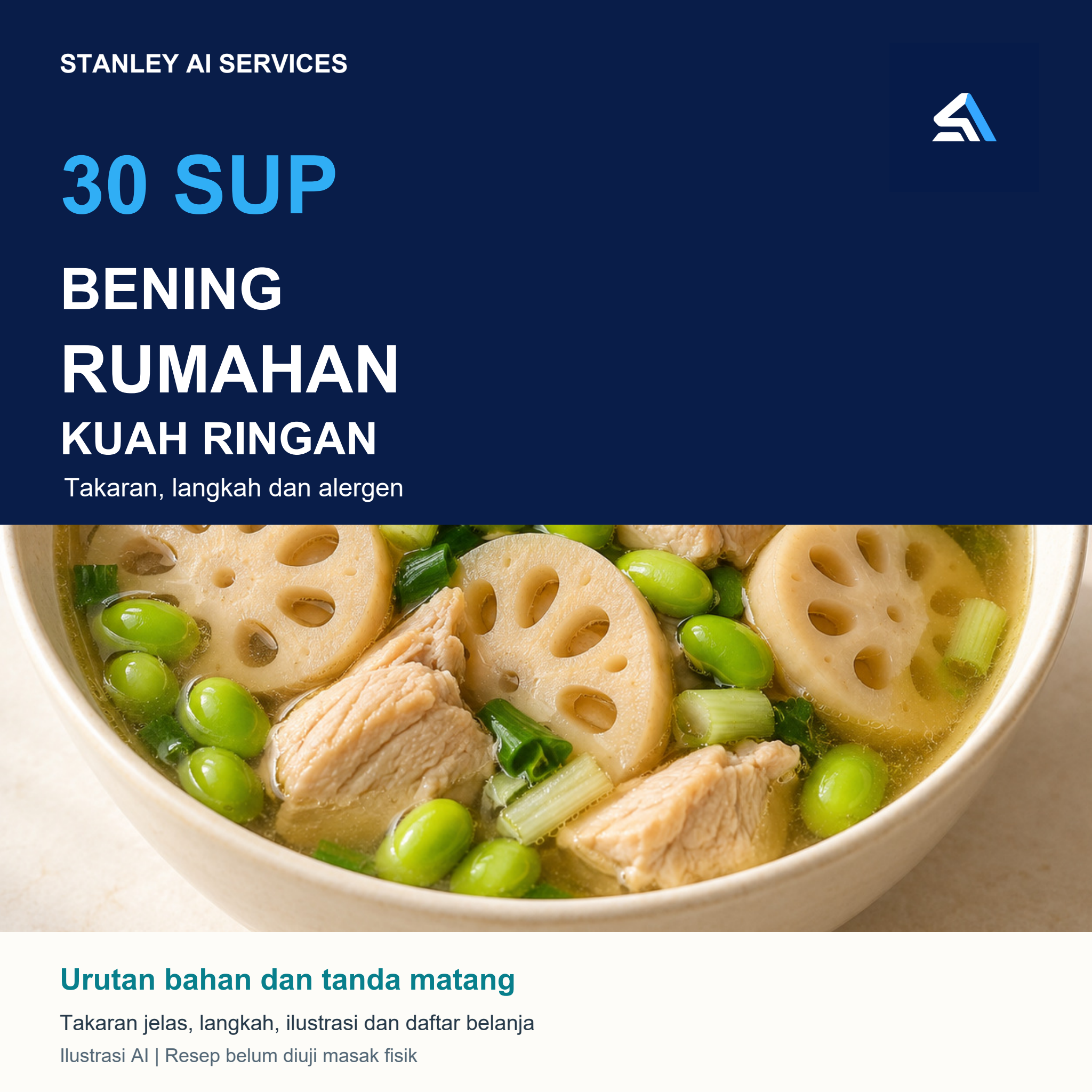 Cover 30 Sup Bening Rumahan