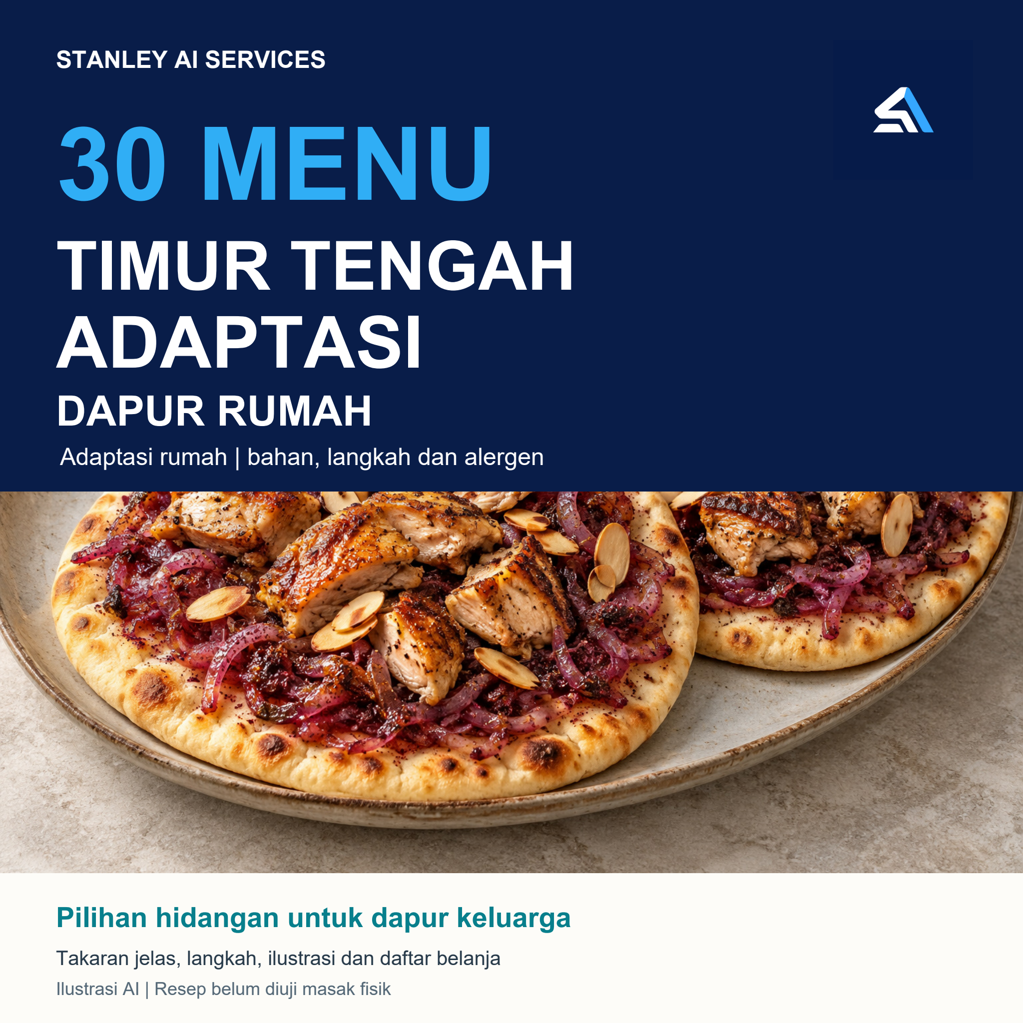 Cover 30 Menu Timur Tengah Adaptasi Dapur Rumah